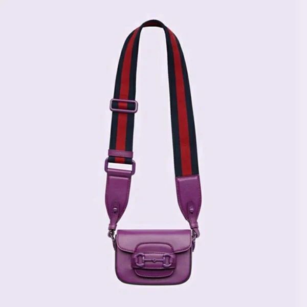 Gucci 1955 Horsebit Mini Bag - Lilla Skinn