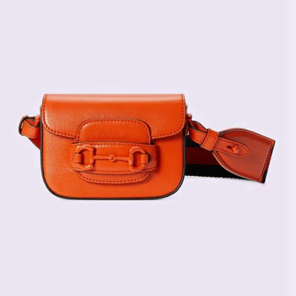 Gucci 1955 Horsebit Mini Bag - Oransje Skinn