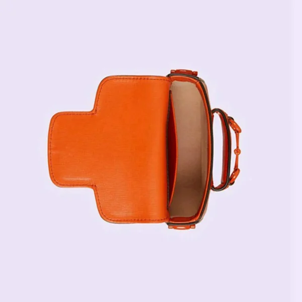 Gucci 1955 Horsebit Mini Bag - Oransje Skinn