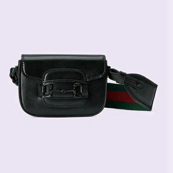 Gucci 1955 Horsebit Mini Bag - Svart Skinn