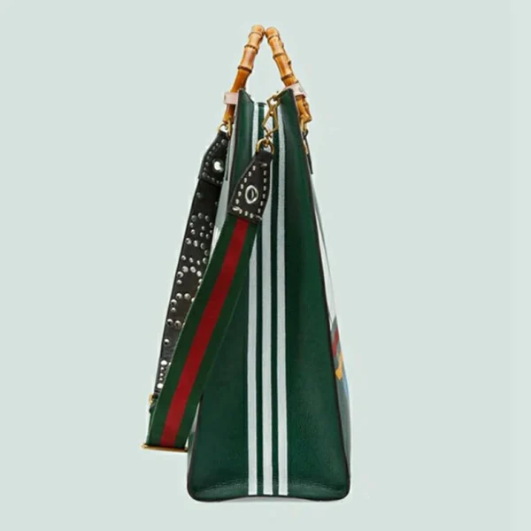 Gucci Adidas X Diana Maxi Tote - Mørkegrønt Skinn