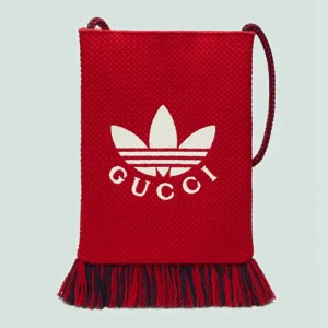 Gucci Adidas X Medium Messenger Bag - Rød Heklestrikk