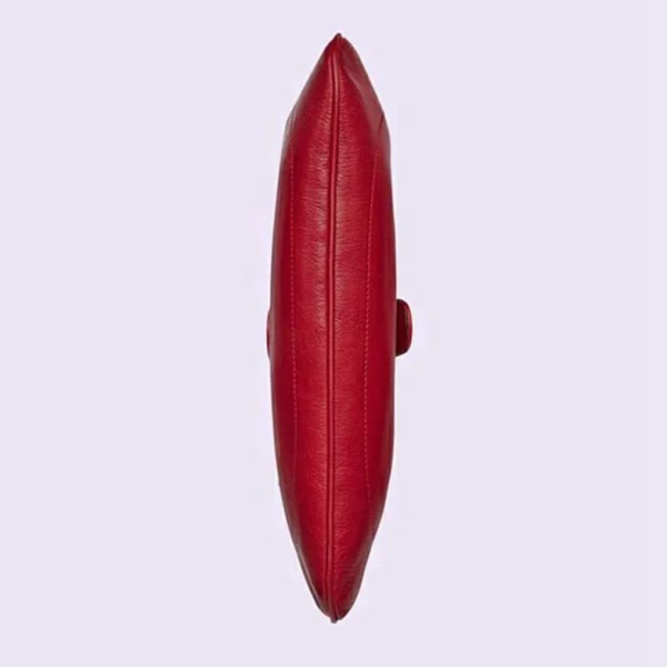Gucci Aphrodite Medium Skulderveske - Hibiscus Rødt Skinn