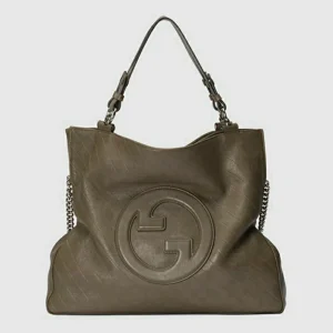 Gucci Blondie Medium Tote Bag - Brunt Skinn
