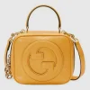 Gucci Blondie Top Handle Bag - Gult Skinn