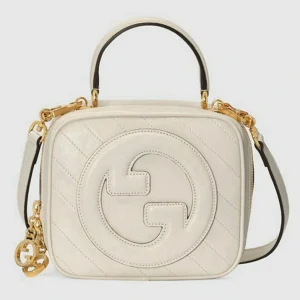 Gucci Blondie Top Handle Bag - Hvitt Skinn