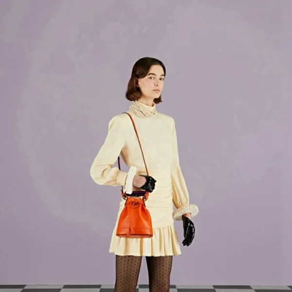 Gucci Diana Mini Bucket Bag - Oransje Skinn