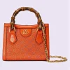 Gucci Diana Mini GG Crystal Tote Bag - Oransje