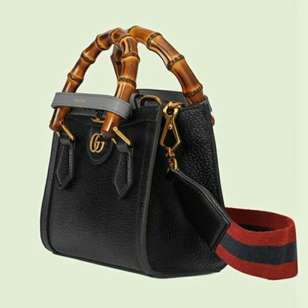 Gucci Diana Mini Tote Bag - Svart Skinn