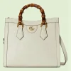 Gucci Diana Small Tote Bag - Hvitt Skinn