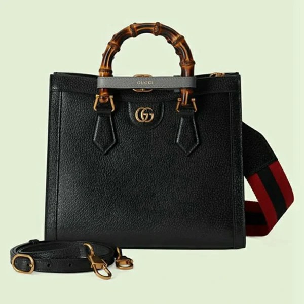 Gucci Diana Small Tote Bag - Svart Skinn