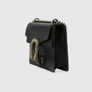 Gucci Dionysus Leather Mini Bag - Svart Skinn