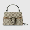 Gucci Dionysus Mini Top Handle Bag - Beige And Ebony Supreme