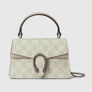 Gucci Dionysus Mini Top Handle Bag - Beige Og Hvit Supreme