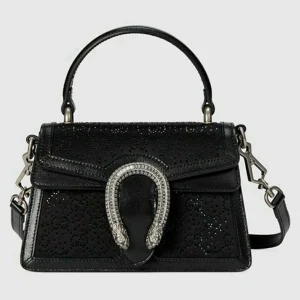 Gucci Dionysus Mini Top Handle Bag - Svart Sateng
