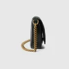 Gucci GG Marmont Matelassé Chain Mini Bag - Svart Skinn