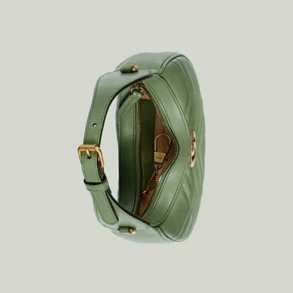 Gucci GG Marmont Matelassé Mini Bag - Sage Green Leather
