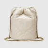 Gucci GG Marmont Mini Bucket Bag - Hvitt Skinn