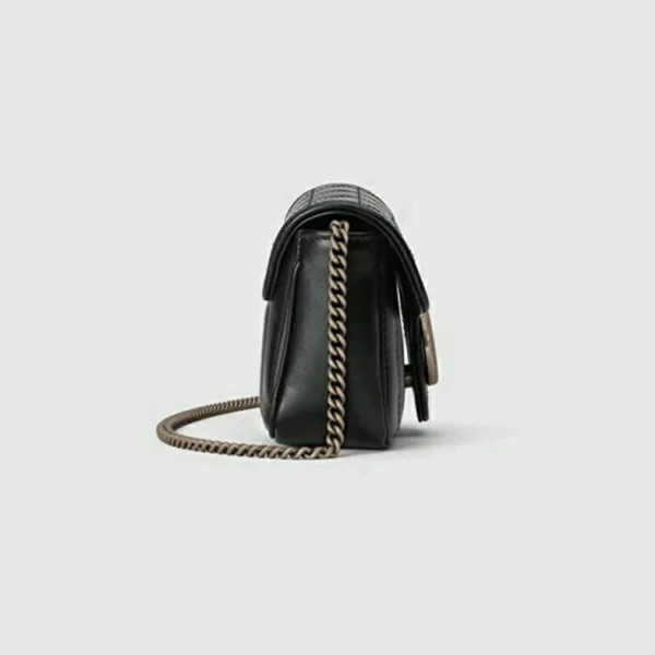 Gucci GG Marmont Super Mini Bag - Svart Skinn