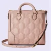 Gucci GG Matelassé Mini Top Handle Bag - Rosa Skinn