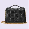 Gucci GG Matelassé Small Top Handle Bag - Svart Skinn