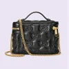 Gucci GG Matelassé Top Handle Mini Bag - Svart Skinn
