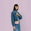 Gucci GG Matelassé Topphåndtak Mini Bag - Lys Rosa Lær