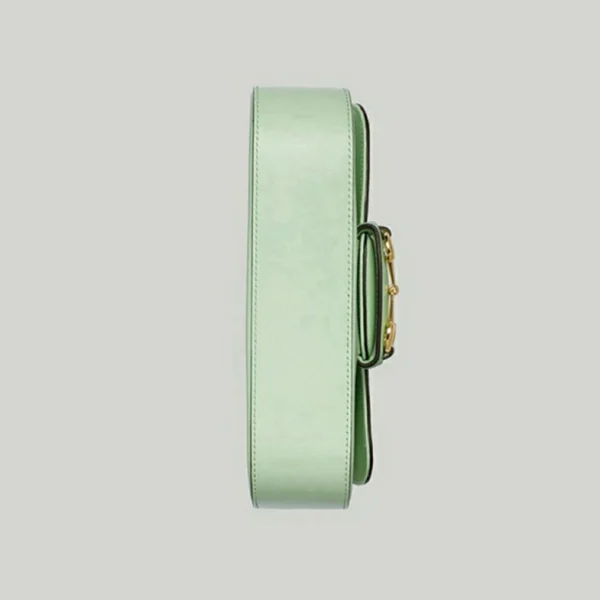 Gucci Horsebit 1955 Liten Skulderveske - Lysegrønt Skinn