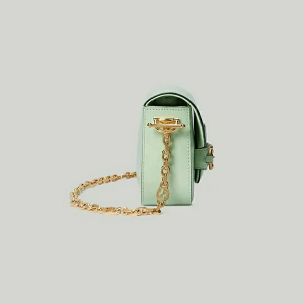 Gucci Horsebit 1955 Liten Skulderveske - Lysegrønt Skinn