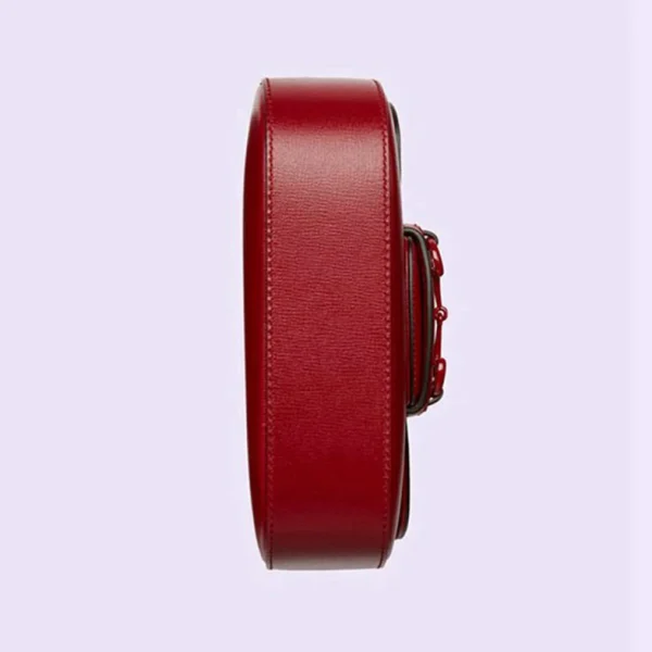 Gucci Horsebit 1955 Liten Skulderveske - Rødt Skinn