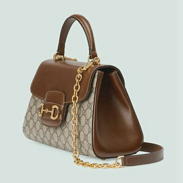 Gucci Horsebit 1955 Medium Bag - Beige And Ebony GG Supreme