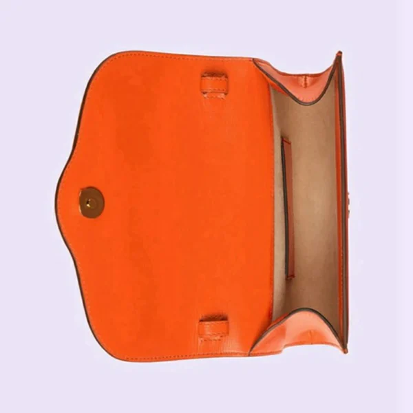 Gucci Horsebit 1955 Mini Bag - Oransje Skinn