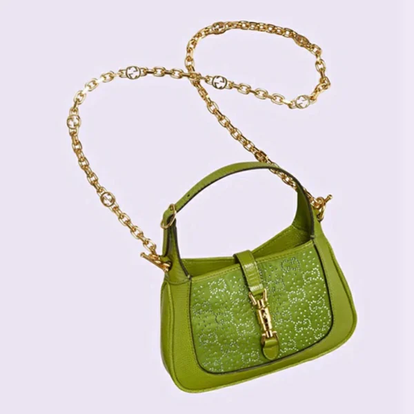 Gucci Jackie 1961 GG Crystal Mini Bag - Grønn