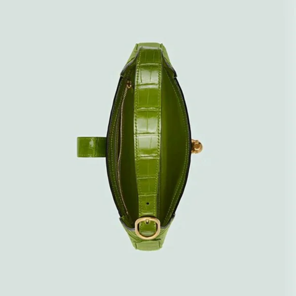 Gucci Jackie 1961 Liten Krokodilleveske - Grønn