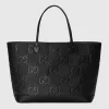 Gucci Jumbo GG Large Tote Bag - Svart Skinn