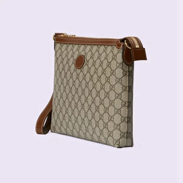 Gucci Messenger Bag Med G - Beige Og Ebony Supreme