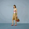 Gucci Mini Interlocking G Top Handle Bag - Naturlig Raffia Effekt