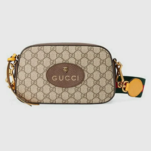 Gucci Neo Vintage GG Supreme Messenger Bag - Beige Og Ebony