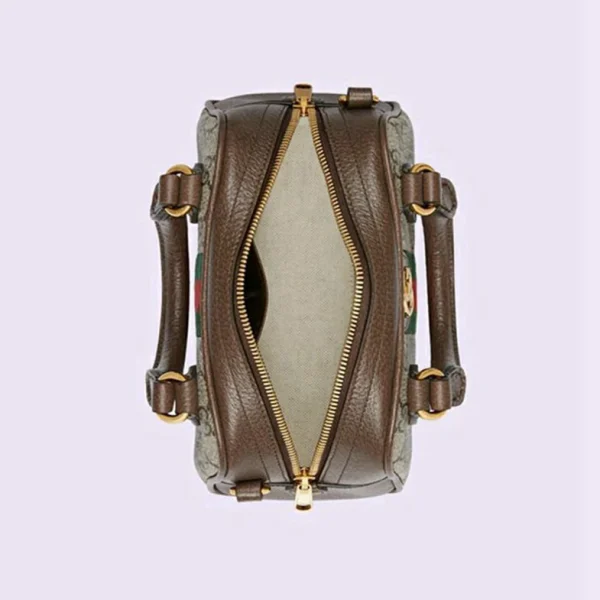 Gucci Ophidia GG Mini Top Handle Bag - Beige Og Ebony GG Supreme