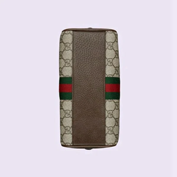 Gucci Ophidia GG Mini Top Handle Bag - Beige Og Ebony GG Supreme