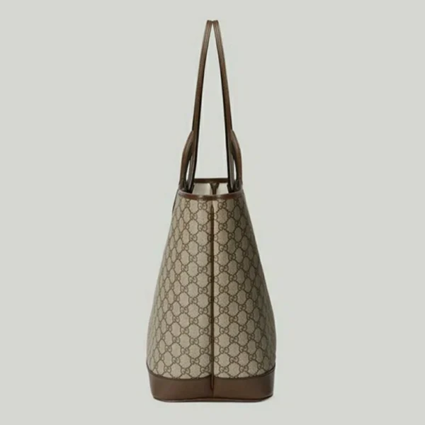 Gucci Ophidia Large Tote Bag - Beige And Ebony Supreme