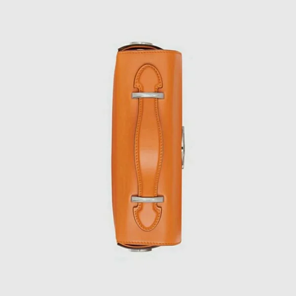 Gucci Petite GG Mini Skulderveske - Oransje Skinn
