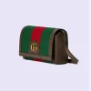 Gucci Web Mini Bag Med Dobbel G - Grønn Og Rød Canvas